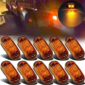 Mianchi Universal Truck Spare Parts Waterproof 12-28V DC Led Side Marker Light Warning Tail Lamps