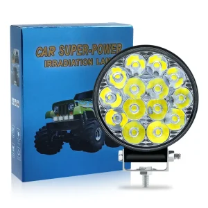 Mini 14 Light LED Work Light Auxiliary Engineering 12V 24V Front Headlight Flood Focus Cars Car Light Accessories