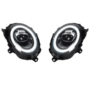 Mini Cooper F55 F56 Upgrade LCI Style LED Projector DRL Dynamic Turn Signal Front Assembly Auto Headlights