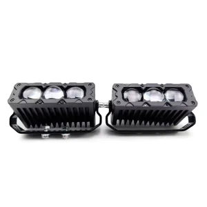 Mini Grille Lights Lens Light Auxiliary Lighting System Double Low Beam & High Beam Motor Car Middle Net Light