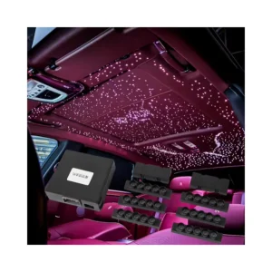 Mini Host Romantic Color changing Fiber Optic Starry Sky Lighting Kit Easy Installation for Car Roof Top Auto Interior