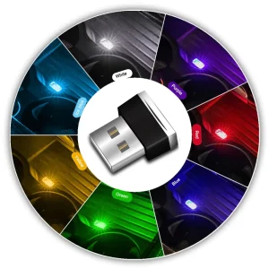 Mini LED Car Light Auto Interior USB Atmosphere Light Plug and Play Decor Lamp Emergency Lighting PC Car Accessory