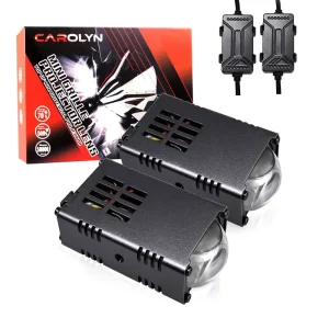 Mini LED Driving Lights Projector Lens Highly Bright Aluminum LED Spot Headlight Dual Color with Motorcycle Fog Light