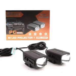 Mini Led Spotlights Led Grille Light Auxiliary Lights 3000K 6000K 22W Cars External Light Mini Matrix Grille Lights