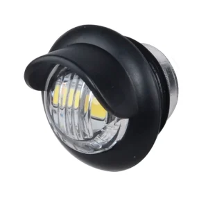 Mini Round LED License Plate Light With Hooded Grommet 12 Volt LED Light