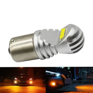 Mini Size 1156 BA15S BAU15S LED Backup Light Amber Yellow Color T20 W21W 7440 T25 3156 12V Auto LED Turn Signal Lights Red Green