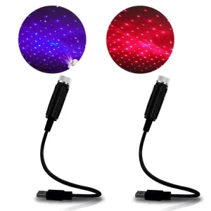 Mini Starry Sky Night Light Usb Auto Interior Atmosphere Light Night Light Projector Galaxy Projector Car Roof Star