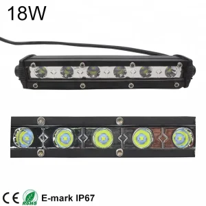 Mini Super Bright Flood 8.8inch18w Super Slim Led Light bar Offroad Led Spot Light bar for Truck