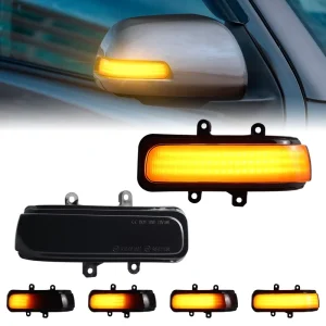 Mirror Dynamic Turn Signal Lights for Toyota Voxy Alphard Noah 4Runner Tacoma Highlander Sienna Sequential Amber Indicator Lamps