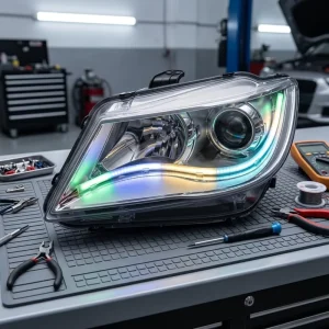 Misun Angel Eye Headlight DRL LIGHT Auto Car Led Light Chasing Halos with Sk6812 5050smd