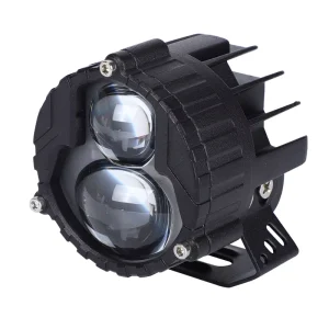 Model 5 Two Color LED Spotlights Front Position Auxiliary Lights for Motorcycles Cars Yellow White Laser Projector Lens