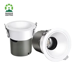 Modern 12W Anti Glare Embeded LED Spotlight 3000K 4000K CE Lamparas De Techo Para Interior Aluminum COB Downlight