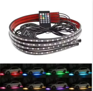 Modern Car Interior Light Strip RGB 5050 SMD Atmosphere Lamp Multicolor Change Music Control