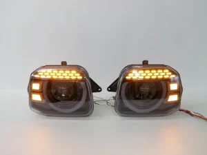 Modernized LED Projector Headlights for Jimny 1998-2017 JB43 Modified JB74 Look Front Lamps Dynamic DRL Headlights Assembly