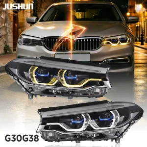 Modification Matrix Led Lens Headlight Assembly for BMW 5 Series G30 Daytime Running Turn Signal Light Headlight