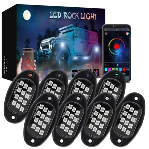 Modification RGB Ambient Light for Automotive Chassis Rock Underglow Road Vehicle Atmosphere Light APP Control