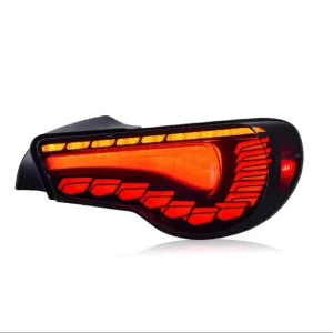 Modified Dragon Scale Style LED Flowing Tail Light Assembly for Toyota 86 & for Subaru BRZ GT86 12V Red Lens