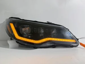 Modified Front LED Headlamps Headlights for Honda Civic Ciimo FD2 Exterior Accessories Turn Signal Dual Beam Lens