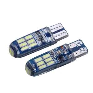 Modified LED Dome Light VW Cars T10 4014 15SMD Silicone Highlight Wide Indicator License Plate Lamp for Interior Reading Light