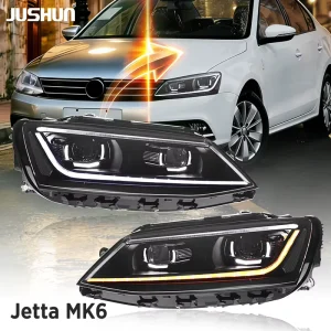 Modified LED Headlights Assembly for VW Jetta Sagitar MK6 Car Lamp Turn Signal