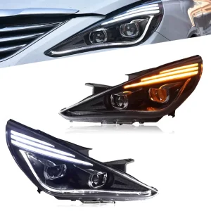 Modified LED Headlights for Hyundai Sonata 8th Car Head Lamp Daytime Running Light