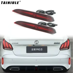 Modified LED Rear Bumper Taillight Turn Signals Rear Bar Lights Brake Decorative Lights for MG MG5