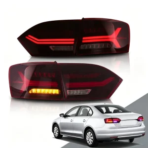 Modified LED Tail Light Assembly For VW Jetta Sagitar Rear Brake Taillight