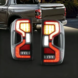 Modified LED Tail Lights For Ford Ranger T9 Sequential Turn Signal Taillight Assembly Plug & Play