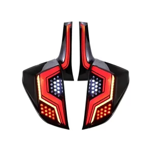 Modified LED Tail Lights Taillights for Honda Jazz Fit GK5 Rear Stop Lamp Assembly Car Accessories