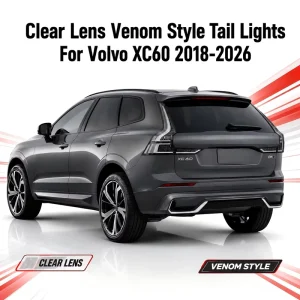 Modified LED Tail Lights for Volvo XC60 Clear Lens Venom Style Auto Parts Car Accessories Turn Signal Rear Lamp