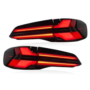 Modified Play and Plug LED Taillights Assembly for BMW X5 G05 Upgrade LCI Style Rear Lamp Lighting System