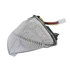 Modified Rear LED Taillight for Yamaha YZF R1 Motorcycle Lighting System with Steering Integration