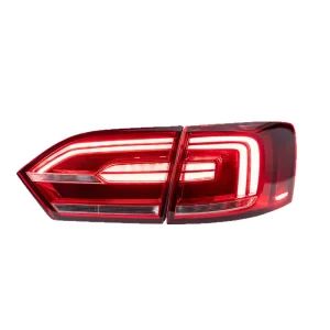 Modified Red LED Tail Light Assembly VW Jetta MK6 Sagitar Sequential Turn Signal Brake DRL New Auto Parts