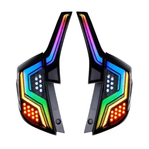 Modified Tail Light for Honda Jazz Fit GK5 GK3 Tail Lamp LED Tail Light Rear Brake Stop Turn Signal Lights