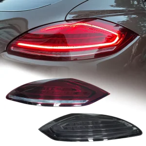 Modified Tinted LED Taillights for Porsche Panamera 970.1 Red Rear Lamps Taillamps