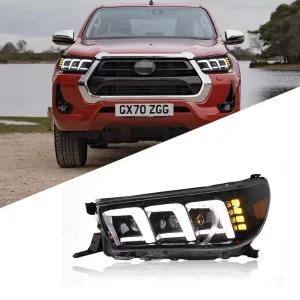 Modified Upgrade Tuning LED Headlights Headlamp for Toyota Hilux Revo Vigo