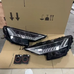 Modified Upgraded 17 23 for Audi Q8 Headlight Assembly Original Matrix RS High End Dynamic Xenon Automobile Xenon Headlight