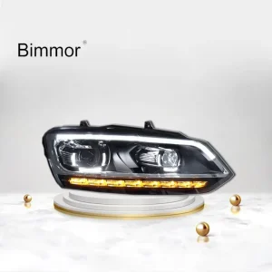 Modified Xenon Headlights for Volkswagen VW Polo Halogen Headlight Upgraded to Xenon LED Headlamp