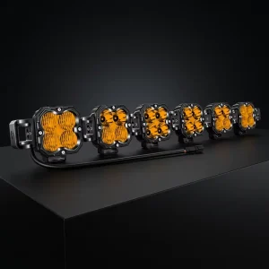 Modular 40″ Four Leaf Clover Amber LED Auxiliary Light 6 Individual Pods 180W IP67 All Weather Combo Beam Off Road Lamp DC12V