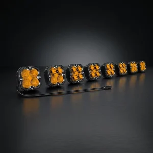 Modular 52″ Four Leaf Clover LED Offroad Lighting bar 8 Pod Structure 240W IP67 Waterproof Resistant Combo Beam 5000 Lumens