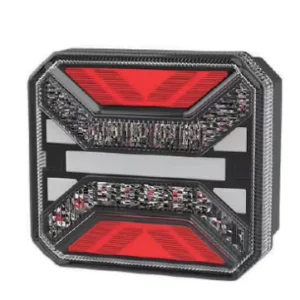 Modular Octagonal LED Tail Light 12V 24V with X-Shape Light Bar for Off-Road Buggy and Specialty Utility Vehicles