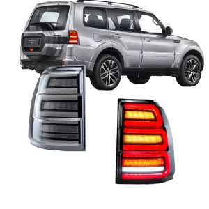 Motion Assembly Modified LED Tail Lights for Mitsubishi Pajero V93 V97 12V/24V Smoke/Tinted 6000LM Auto Parts