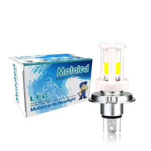 Motoled 6500K Ceramic 3MTC AC DC Bombillos Led H4 Luces Para Moto Motorcycle Lighting Systems COB 12V 48V 80V