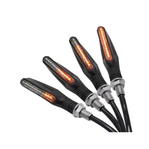 Motorcycle 12 LED Blinker Flowing Turn Signals Tail Light Motor Flashing Steering Stop Indicator Signal Lights IP67
