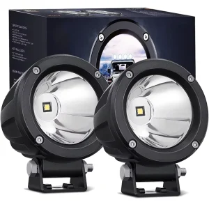 Motorcycle 3 Inch Round Driving Light 1065LM Auxiliary Spot Work Lights For Motorbike SUV ATV Truck Boat