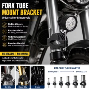 Motorcycle Bumper Universal Mounting Bracket Modified Fog Lamp Bracket Spotlight Extension Rod Frame Support Bracket
