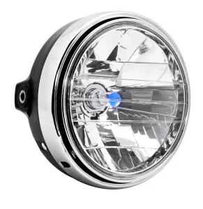 Motorcycle CB400 Front Headlight 12V Xenon Plus H4 Bulb Crystal Headlamp