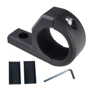 Motorcycle Handlebar Clamp Mount, Universal 22mm Spotlight Bracket Holder for Headlight Accessory Mounting