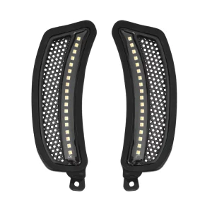 Motorcycle Headlight Fairing Vent LED Lights for Harley Softail Low Rider El Diablo FXRST Front Turn Signal Lamp