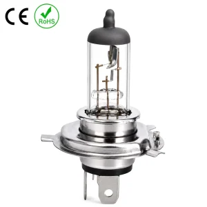 Motorcycle Headlight H4 12V35/35W P43T Hard Glass Bulb Halogen Light Quartz Filament CE RoHS Certified Manufacturer